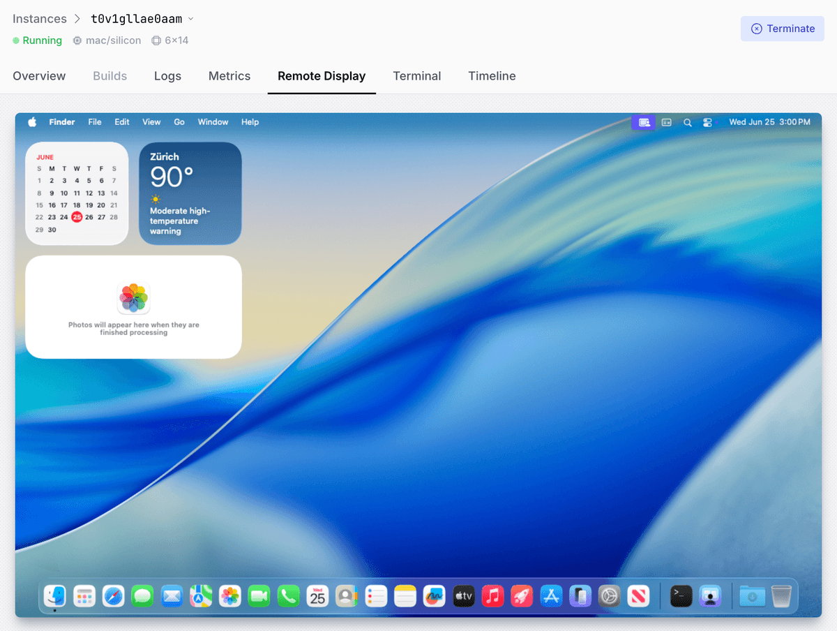 Tahoe Remote Display